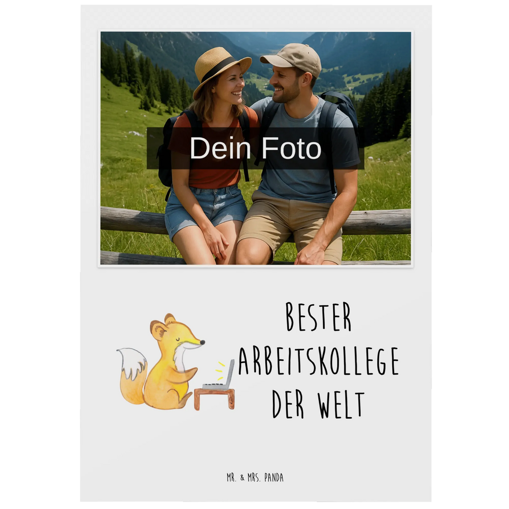 Personalized Photo Postcard Fox Best colleague in the world Personalisierte Foto Postkarte, für, Dankeschön, Geschenk, Schenken, Geburtstag, Geburtstagsgeschenk, Geschenkidee, Danke, Bedanken, Mitbringsel, Freude machen, Geschenktipp, Arbeitskollege, Kollege, Büro, Abschiedsgeschenk, Ruhestand, Arbeit, Mitarbeiter, Berufsgenosse, Beruf