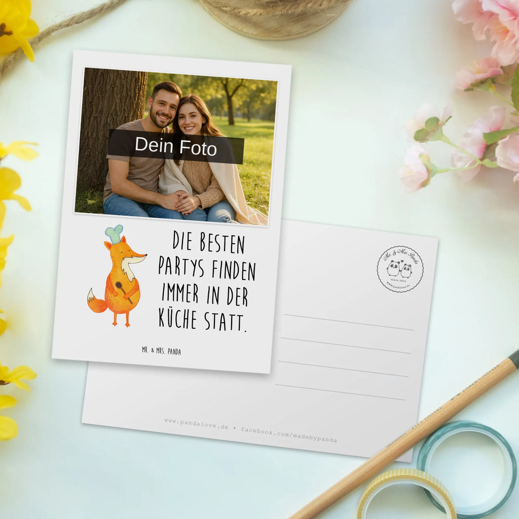 Personalisierte Foto Postkarte Fuchs Koch Personalisierte Foto Postkarte, Fuchs, Füchse, Koch Geschenk, Küche Spruch, Küche Deko, Köche, Bäcker, Party Spruch, Spruch lustig, witzig