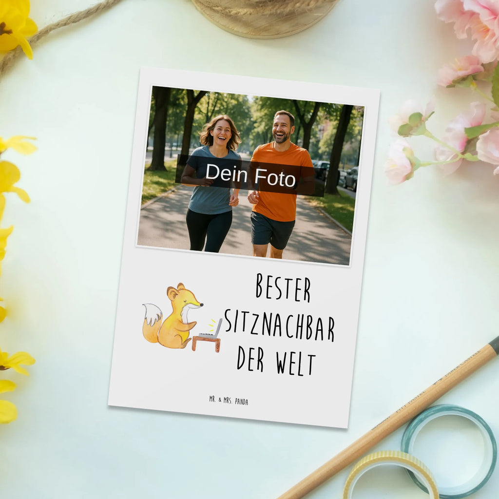 Personalized Photo Postcard Fox Best seat neighbor in the world Personalisierte Foto Postkarte, für, Dankeschön, Geschenk, Schenken, Geburtstag, Geburtstagsgeschenk, Geschenkidee, Danke, Bedanken, Mitbringsel, Freude machen, Geschenktipp, Sitznachbar, Stuhlnachbar, Nachbar, Uni, Universität, Seminar, Kommilitone, Tischnachbar, Schule, Mitschüler, Mitstudent, Hochschule