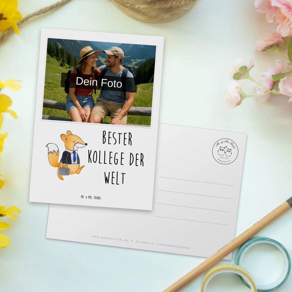 Personalisierte Foto Postkarte Fuchs Bester Kollege der Welt Personalisierte Foto Postkarte, für, Dankeschön, Geschenk, Schenken, Geburtstag, Geburtstagsgeschenk, Geschenkidee, Danke, Bedanken, Mitbringsel, Freude machen, Geschenktipp, Arbeitskollege, Kollege, Büro, Abschiedsgeschenk, Ruhestand, Arbeit, Mitarbeiter, Berufsgenosse, Beruf
