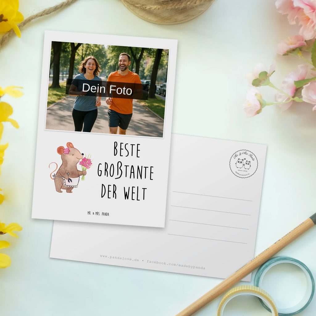 Personalized Photo Postcard Mouse Best Great Aunt in the World Personalisierte Foto Postkarte, für, Dankeschön, Geschenk, Schenken, Geburtstag, Geburtstagsgeschenk, Geschenkidee, Danke, Bedanken, Mitbringsel, Freude machen, Geschenktipp, Neffe, Kleinigkeit, Großtante, Grosstante, Schwester, Tante, Groß, Tanten, Lieblingstante, Familie, Nichte, Beste