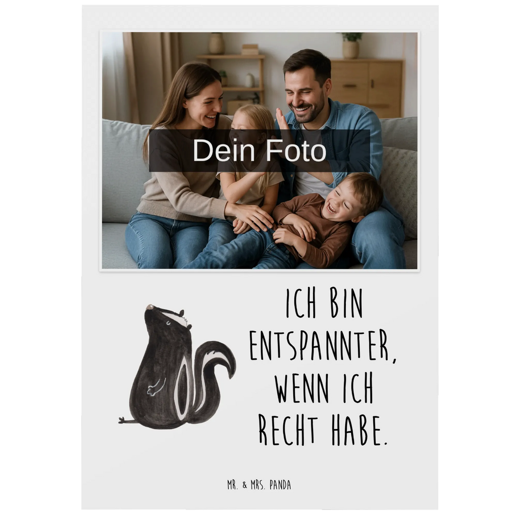 Personalized Photo Postcard skunk Sit Personalisierte Foto Postkarte, Stinktier, Skunk, Raubtier, Wildtier, Besserwisser, Recht, Stinker, Büro, Spruch, Stinki