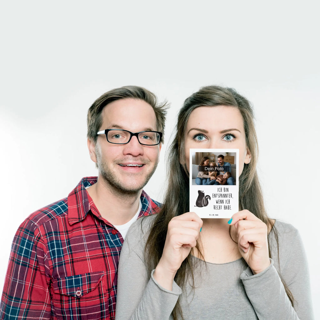 Personalized Photo Postcard skunk Sit Personalisierte Foto Postkarte, Stinktier, Skunk, Raubtier, Wildtier, Besserwisser, Recht, Stinker, Büro, Spruch, Stinki