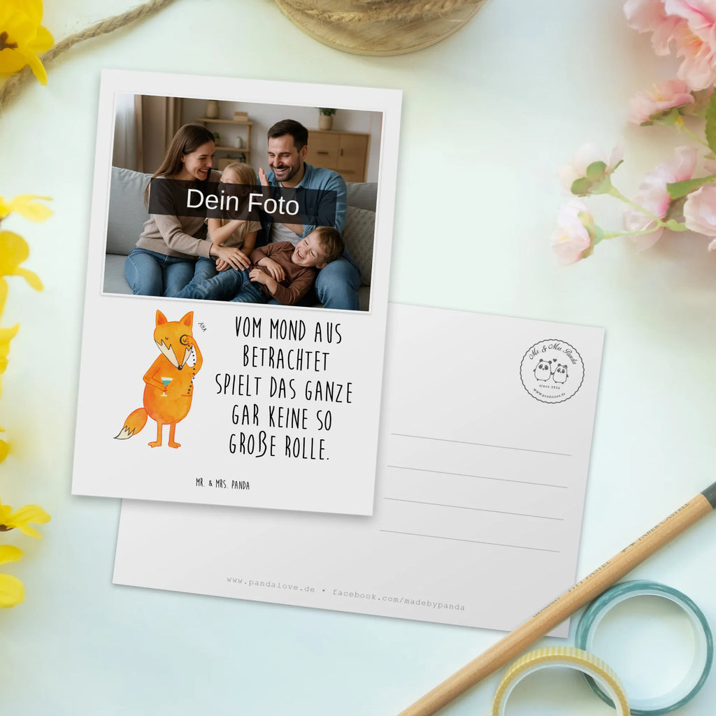 Personalized Photo Postcard Fox lord Personalisierte Foto Postkarte, Fuchs, Problemlösung, Motivation Spruch, Spruch lustig, Füchse, tröstende Worte, Liebeskummer Geschenk