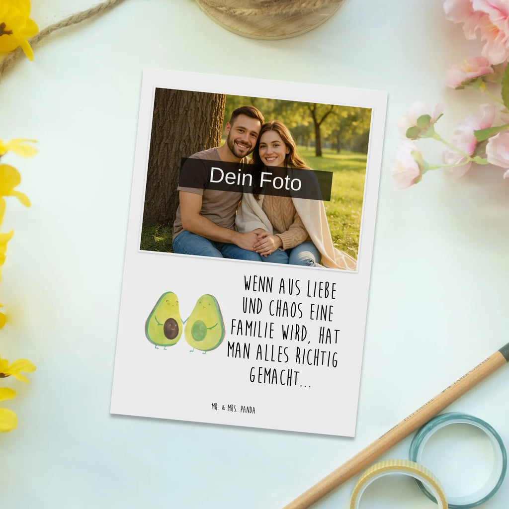 Personalized Photo Postcard avocado pair Personalisierte Foto Postkarte, Avocado, Veggie, Vegan, Gesund, Babyshower, Geburt, Familie, Avocuddle, Hochzeit, Schwangerschaft, Babyparty, Liebe, Avocados, Kinder