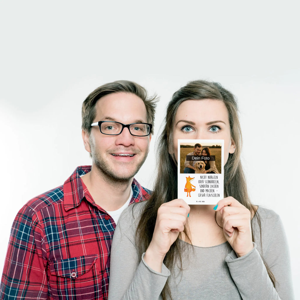 Personalized Photo Postcard Fox Lantern Personalisierte Foto Postkarte, Fuchs, Sankt Martin, Liebeskummer Spruch, Spruch trösten, Laternenumzug, Cäsar Otto Hugo Flaischlen, Laterne, Füchse, Aufmuntern