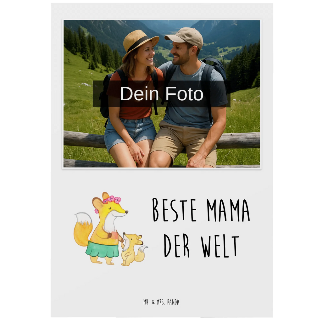 Personalized Photo Postcard Fox best mom in the world Personalisierte Foto Postkarte, für, Dankeschön, Geschenk, Schenken, Geburtstag, Geburtstagsgeschenk, Geschenkidee, Danke, Bedanken, Mitbringsel, Freude machen, Geschenktipp, Mama, Mami, Mutter, Muttertag, Mutti, Ma, Tochter, Sohn, Beste Mama, Beste, Supermama