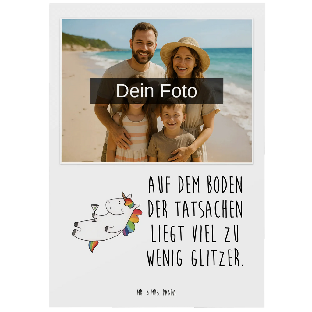 Personalisierte Foto Postkarte Einhorn Cocktail Personalisierte Foto Postkarte, Einhorn, Einhörner, Einhorn Deko, Unicorn, Cuba Libre, Feiern, Spaß, Spruch, Glitzer, Sekt, witzig, Rum, lustig, Freundin, Geburtstag, Party, Caipirinha