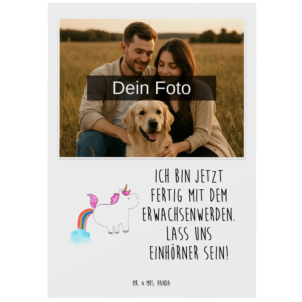 Personalized Photo Postcard unicorn fart Personalisierte Foto Postkarte, Einhorn, Einhörner, Einhorn Deko, Unicorn, Einhornpower, Regenbogen, Erwachsenwerden, Freundin, lustig, Glitzer, Spaß, Pups