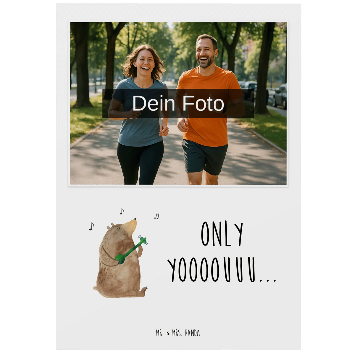 Personalized Photo Postcard bear guitar Fotopostkarte, personalisierte fotokarte, grußkarte mit foto, Foto Grußkarte, Foto Postkarte, Personalisierte Foto Postkarte, Fotogrußkarte, Postkarte Foto, Fotokarte, Postkarte mit Foto, Teddy, Bär, Teddybär