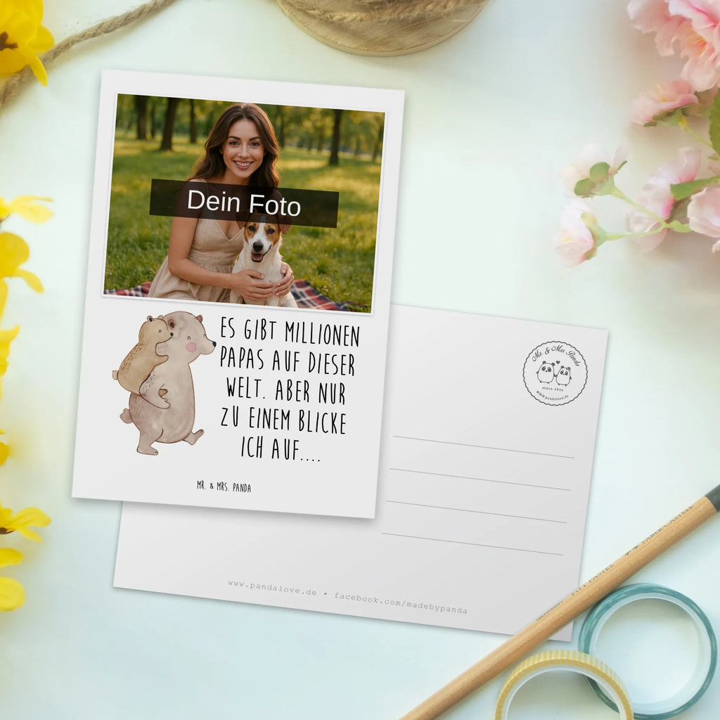 Personalized Photo Postcard Papa Bear Personalisierte Foto Postkarte, Familie, Mama, Opa, Oma, Bruder, Schwester, Papa, Muttertag, Vatertag, Geburtstag, Onkel, Geschenk, Papi, Vater, Vati