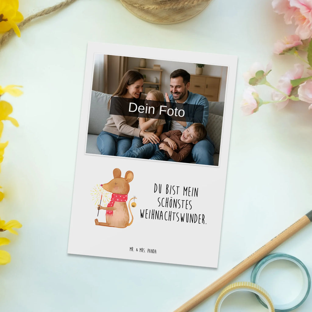 Personalized Photo Postcard Mouse Christmas Personalisierte Foto Postkarte, Winter, Weihnachten, Weihnachtsdeko, Nikolaus, Advent, Heiligabend, Wintermotiv, Maus, Frohe Weihnachten, Mäuschen, Weihnachtsmotiv, Weihnachtsgruß, Weihnachtswunder