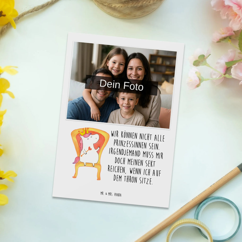Personalisierte Foto Postkarte Einhorn Prinzessin Personalisierte Foto Postkarte, Einhorn, Einhörner, Einhorn Deko, Unicorn, Geschenk, Geburtstag, Prinzessin, Geburtstagsgeschenk, Monat