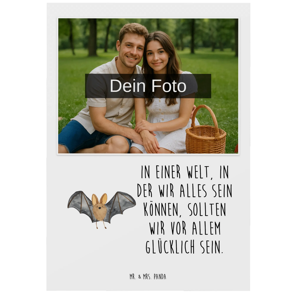 Personalized Photo Postcard bat wing Personalisierte Foto Postkarte, Tiermotive, Gute Laune, lustige Sprüche, Tiere