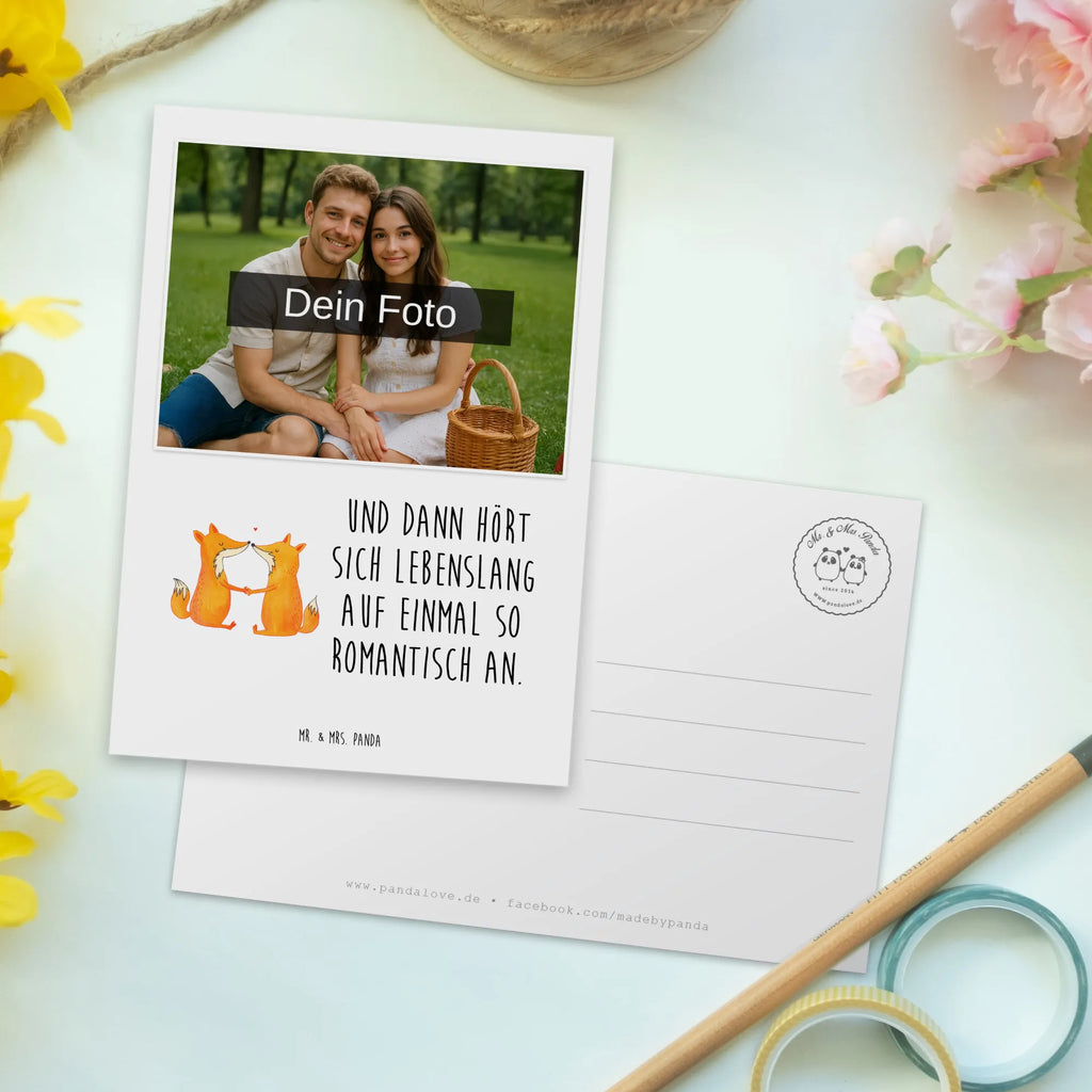 Personalisierte Foto Postkarte Füchse Liebe Personalisierte Foto Postkarte, Fuchs, Freundin, Freund, Fox, Paar, Partner, Liebespaar, Liebe, Ehe, Füchse, Verlobte, Liebesbeweis, Ehemann, Ehefrau