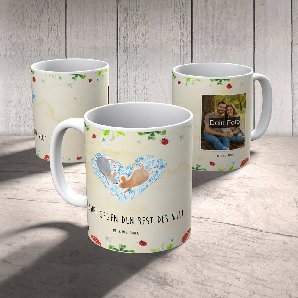 Personalized Photo Mug Mice heart Personalisierte Foto Tasse, Liebe, Partner, Freund, Freundin, Ehemann, Ehefrau, Heiraten, Verlobung, Heiratsantrag, Liebesgeschenk, Jahrestag, Hocheitstag, Maus, Hochzeit, Liebesbeweis, Mäuse, Lieblingsmensch, Geschenk für zwei, Love, Gemeinsamkeit, Liebesbotschaft