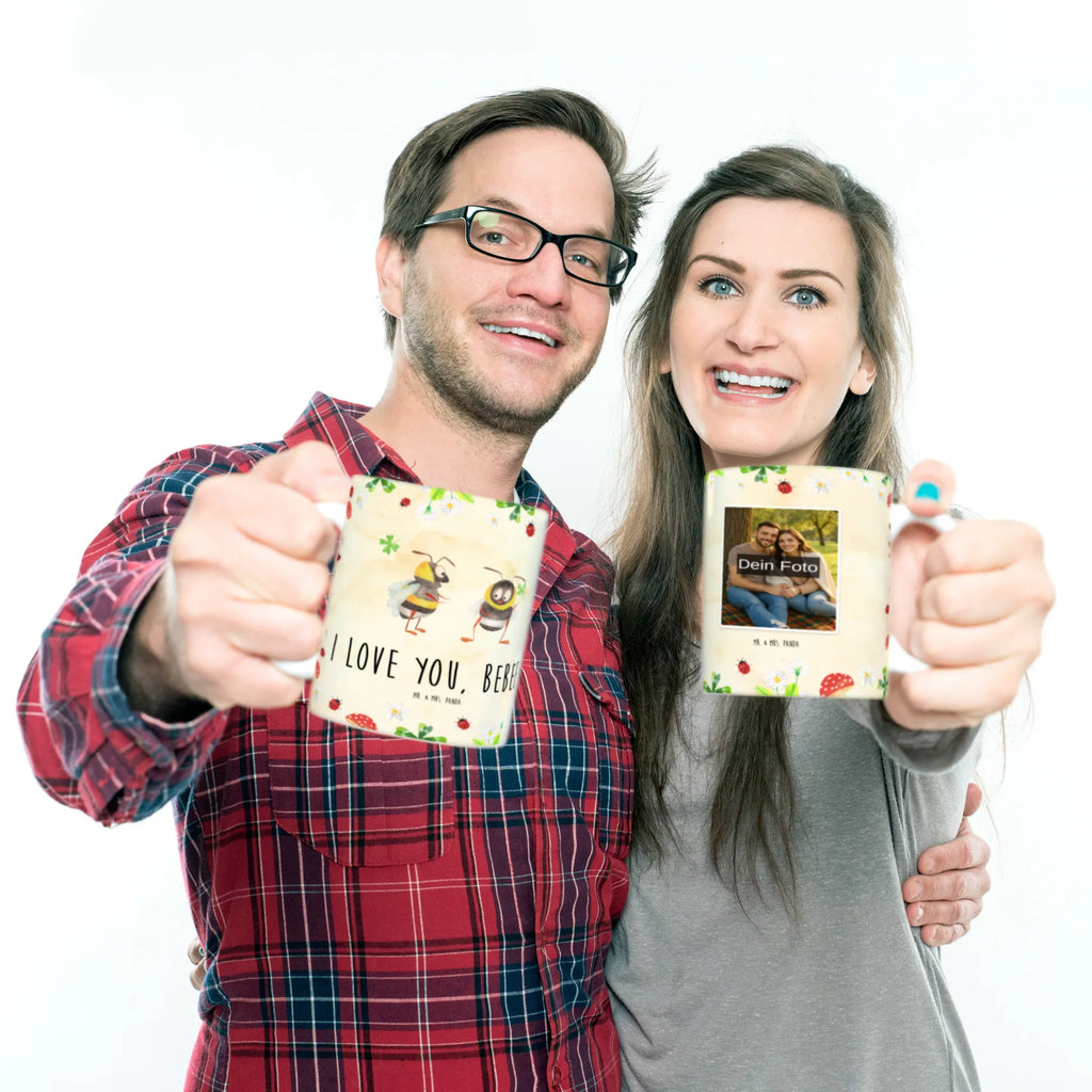 Personalized Photo Mug bees Pair Personalisierte Foto Tasse, Liebe, Partner, Freund, Freundin, Ehemann, Ehefrau, Heiraten, Verlobung, Heiratsantrag, Liebesgeschenk, Jahrestag, Hocheitstag, Geschenk für Partner, Schildkröten, für Männer, verliebte Schildkröten, für Ehemann, Geschenk für Freundin, Liebesbeweis, Geschenk für Frauen, Valentinstag, Hochzeitstag, Mitbringsel