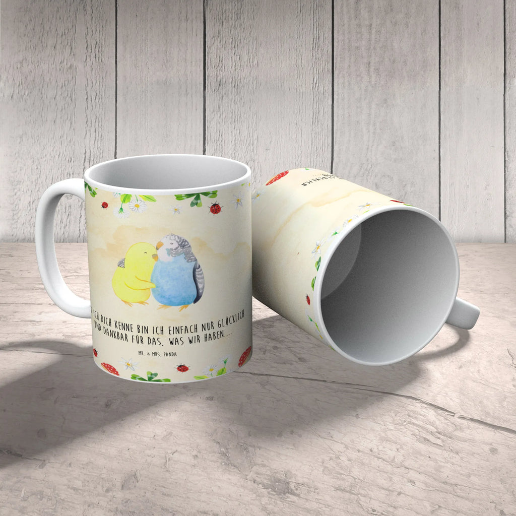 Personalisierte Foto Tasse Wellensittich Liebe Personalisierte Foto Tasse, Liebe, Partner, Freund, Freundin, Ehemann, Ehefrau, Heiraten, Verlobung, Heiratsantrag, Liebesgeschenk, Jahrestag, Hocheitstag, Vertrauen, Vögel, Nähe, Wellensittich, Kuscheln