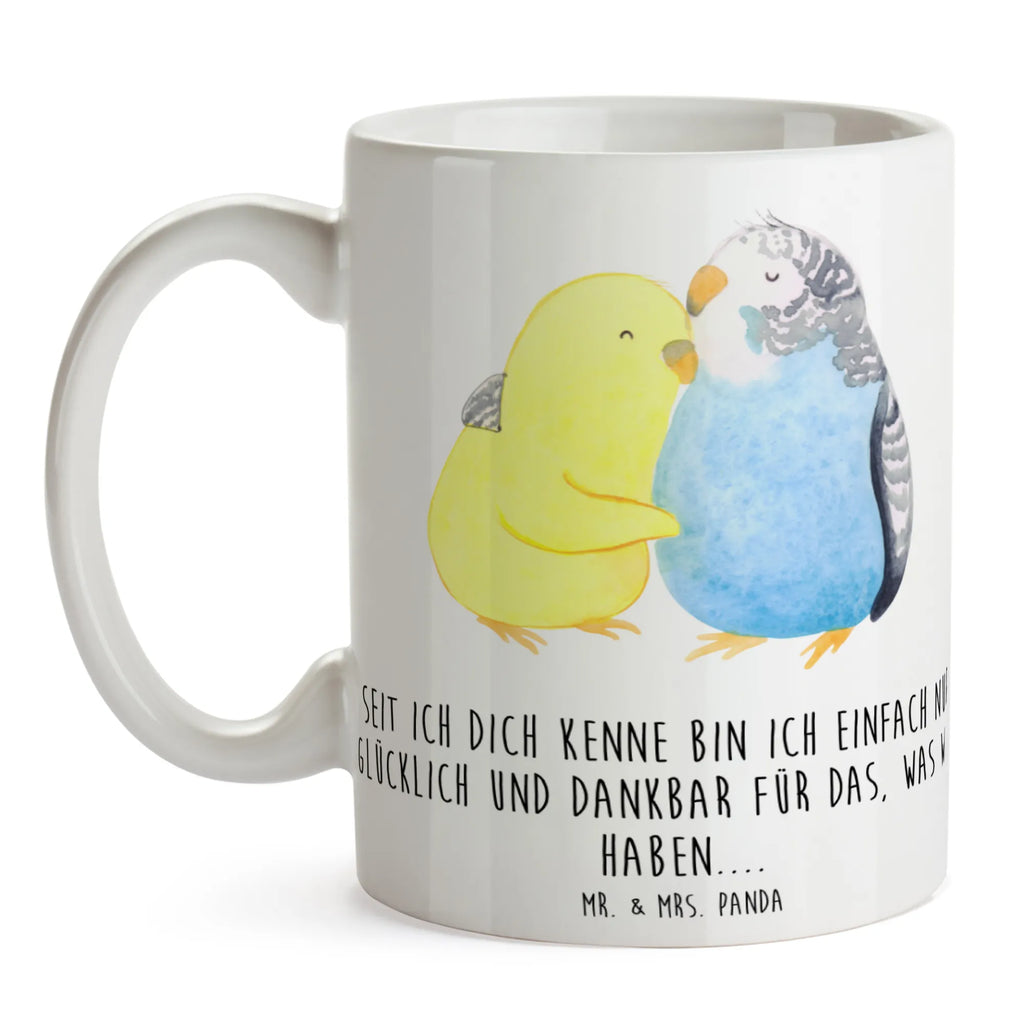 Personalisierte Foto Tasse Wellensittich Liebe Personalisierte Foto Tasse, Liebe, Partner, Freund, Freundin, Ehemann, Ehefrau, Heiraten, Verlobung, Heiratsantrag, Liebesgeschenk, Jahrestag, Hocheitstag, Vertrauen, Vögel, Nähe, Wellensittich, Kuscheln