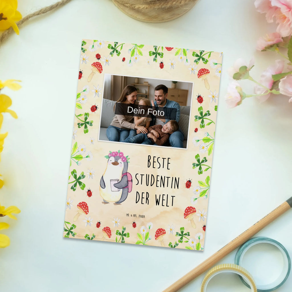 Personalized Photo Postcard penguin Best student in the world Personalisierte Foto Postkarte, für, Dankeschön, Geschenk, Schenken, Geburtstag, Geburtstagsgeschenk, Geschenkidee, Danke, Bedanken, Mitbringsel, Freude machen, Geschenktipp, Universität, Alumni, Abschluss, Studium, Musterschülerin, Spaß, witzig, Studentin, Studienabschluss, Hochschule, Uni, Tochter, lustig, Studenten