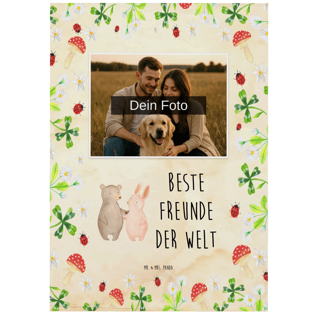 Personalized Photo Postcard Hare best friends in the world Personalisierte Foto Postkarte, für, Dankeschön, Geschenk, Schenken, Geburtstag, Geburtstagsgeschenk, Geschenkidee, Danke, Bedanken, Mitbringsel, Freude machen, Geschenktipp, Freunde, best friends, Freundschaft, Freundin, Freund, Clique, Kumpel, bae, bff