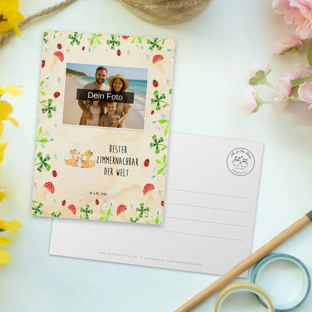 Personalisierte Foto Postkarte Fuchs Bester Zimmernachbar der Welt Personalisierte Foto Postkarte, für, Dankeschön, Geschenk, Schenken, Geburtstag, Geburtstagsgeschenk, Geschenkidee, Danke, Bedanken, Mitbringsel, Freude machen, Geschenktipp, Zimmernachbar, Zimmernachbarn, Zimmer, Krankenhaus, Patient, Kollegin, Wohnheim, Nachbar, WG, Studentenwohnheim