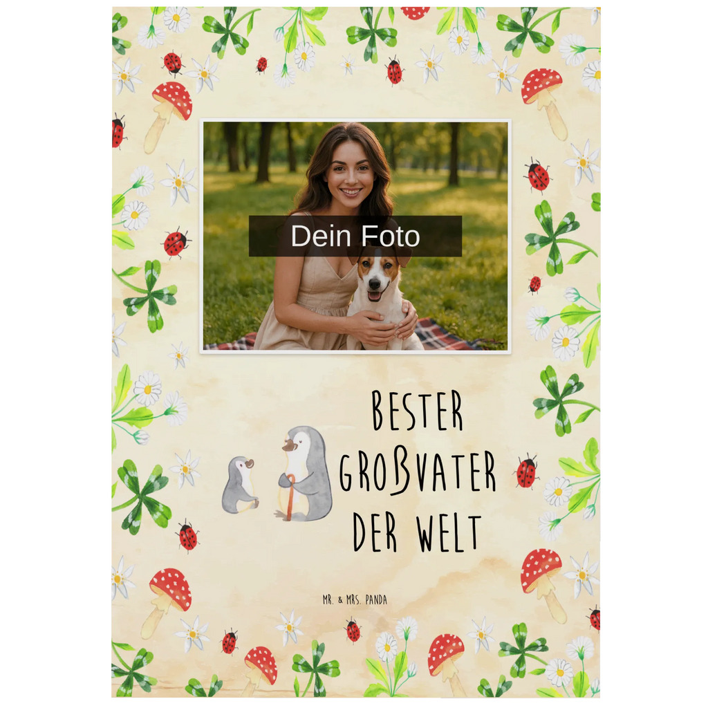 Personalized Photo Postcard penguin Best grandfather in the world Personalisierte Foto Postkarte, für, Dankeschön, Geschenk, Schenken, Geburtstag, Geburtstagsgeschenk, Geschenkidee, Danke, Bedanken, Mitbringsel, Freude machen, Geschenktipp, Großvater, Grossvater, Opa, Opi. Großpapa, Großeltern, Enkel, Enkelin, Enkelkind, Kleinigkeit, Oppa, Oppi, Bester