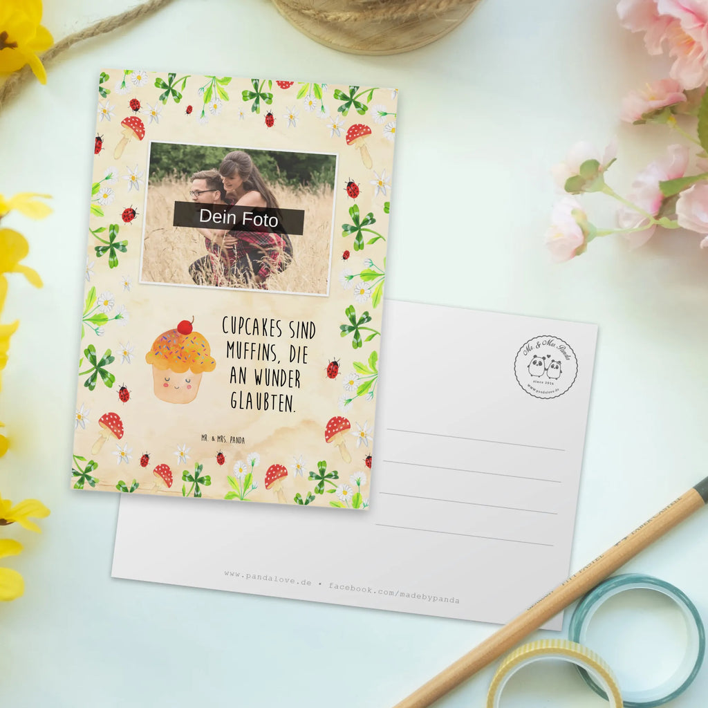 Personalized Photo Postcard Cupcake Personalisierte Foto Postkarte, Tiermotive, Gute Laune, lustige Sprüche, Tiere, Cupcakes, Muffin, Wunder, Küche Deko, Küche Spruch, Backen Geschenk, Geschenk Koch, Motivation Sprüche