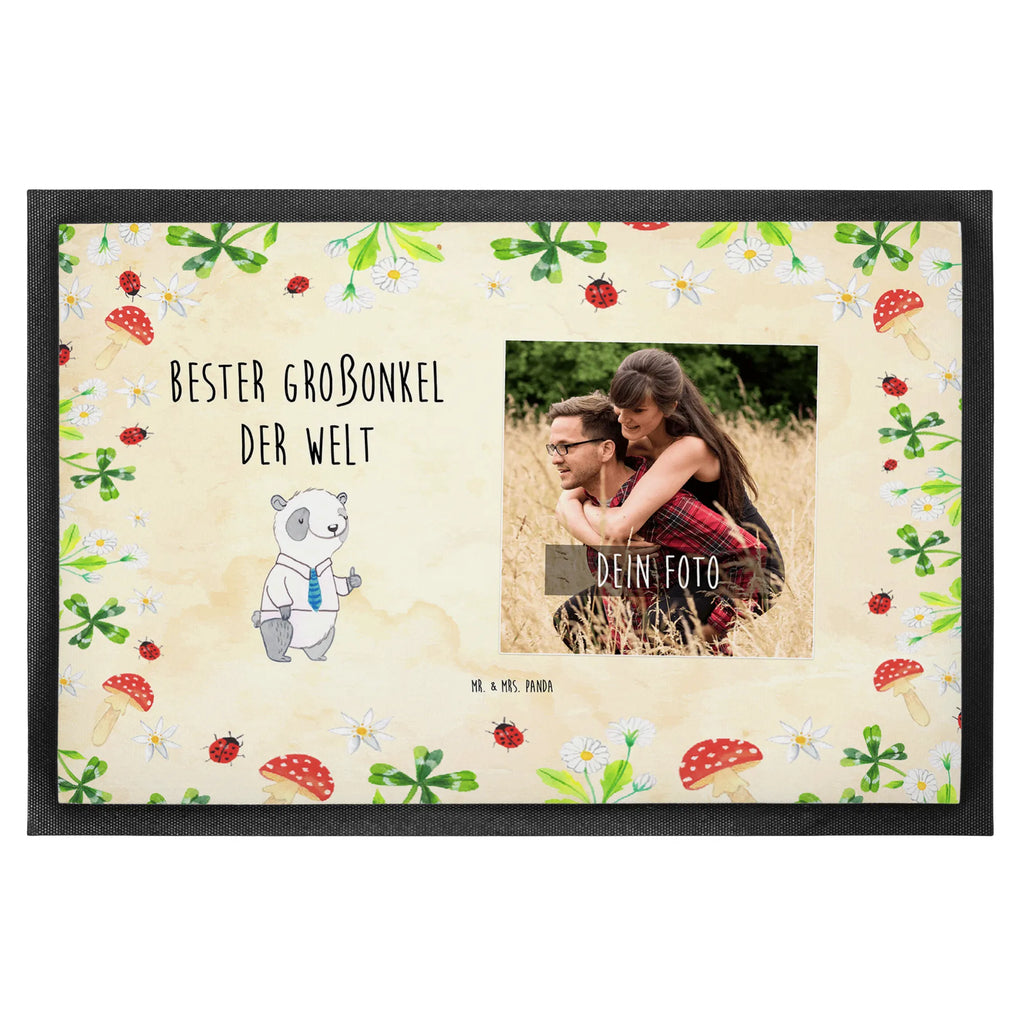 Personalisierte Foto Fußmatte Panda Bester Großonkel der Welt Personalisierte Foto Fußmatte, für, Dankeschön, Geschenk, Schenken, Geburtstag, Geburtstagsgeschenk, Geschenkidee, Danke, Bedanken, Mitbringsel, Freude machen, Geschenktipp, Großonkel, Onkel