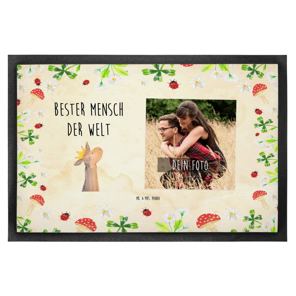 Personalisierte Foto Fußmatte Lama Bester Mensch der Welt Personalisierte Foto Fußmatte, für, Dankeschön, Geschenk, Schenken, Geburtstag, Geburtstagsgeschenk, Geschenkidee, Danke, Bedanken, Mitbringsel, Freude machen, Geschenktipp, Lieblingsmensch, Liebling, Lieblings Mensch, tollster Mensch, Vorbild, Partner, Ehemann, Ehefrau, Liebe, Valentinstag