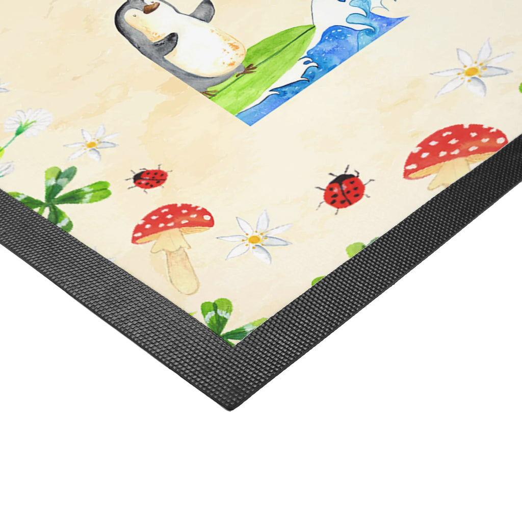 Personalized Photo Doormat Penguin surfer Personalisierte Foto Fußmatte, Pinguin, Pinguine, surfen, Surfer, Hawaii, Urlaub, Wellen, Wellen reiten, Portugal