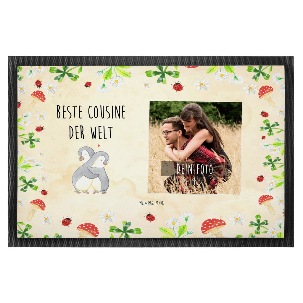 Personalized Photo Doormat penguin best cousin in the world Personalisierte Foto Fußmatte, für, Dankeschön, Geschenk, Schenken, Geburtstag, Geburtstagsgeschenk, Geschenkidee, Danke, Bedanken, Mitbringsel, Freude machen, Geschenktipp, Cousine, Kusine, Kousine, Cousinchen, Tochter von Onkel, Tochter von Tante, Familie, Verwandtschaft, Cousin