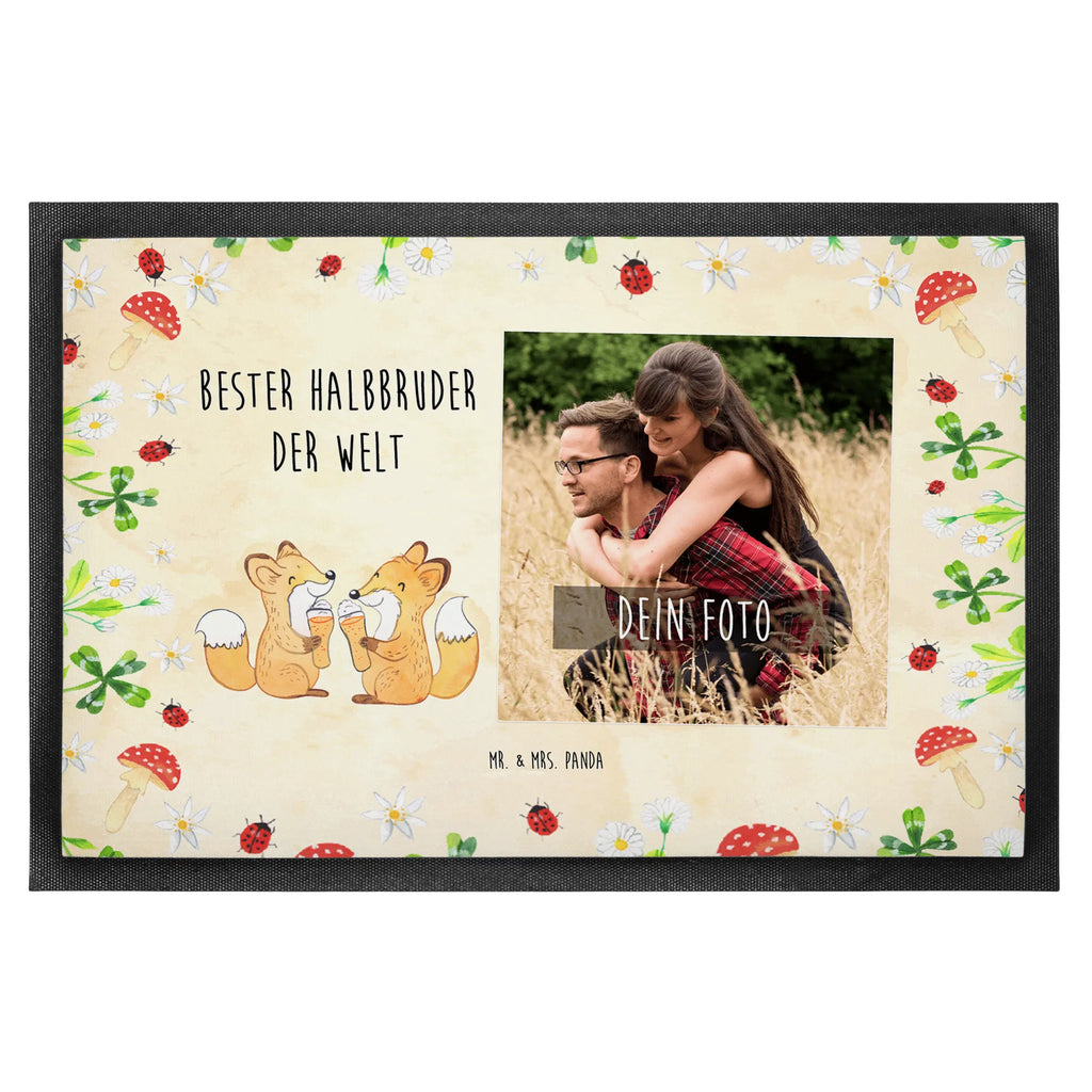Personalized Photo Doormat Fox Best Half Brother in the World Personalisierte Foto Fußmatte, für, Dankeschön, Geschenk, Schenken, Geburtstag, Geburtstagsgeschenk, Geschenkidee, Danke, Bedanken, Mitbringsel, Freude machen, Geschenktipp, Stief, Brudi, Bester, Schwester, Stiefbruder, Brother, Geschwister, Familie, Sohn, Bruder, Kleinigkeit, Halbbruder, Bruderherz, Stiefgeschwister