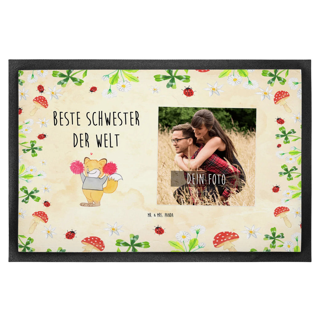 Personalisierte Foto Fußmatte Fuchs Beste Schwester der Welt Personalisierte Foto Fußmatte, für, Dankeschön, Geschenk, Schenken, Geburtstag, Geburtstagsgeschenk, Geschenkidee, Danke, Bedanken, Mitbringsel, Freude machen, Geschenktipp, Schwester, Geschwister, Schwesterherz, Sister, Familie, Kleinigkeit, Beste, Tochter
