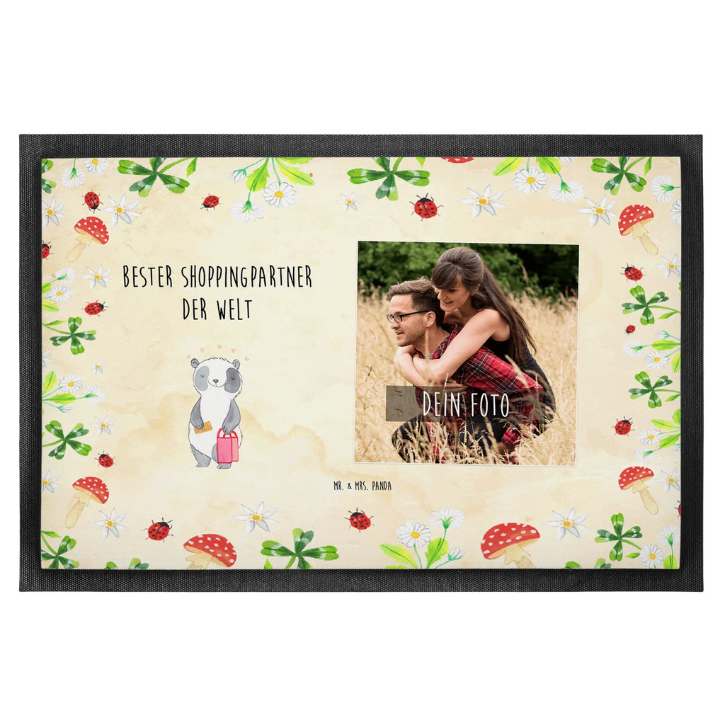 Personalized Photo Doormat panda Best shopping partner in the world Personalisierte Foto Fußmatte, für, Dankeschön, Geschenk, Schenken, Geburtstag, Geburtstagsgeschenk, Geschenkidee, Danke, Bedanken, Mitbringsel, Freude machen, Geschenktipp, Partner, Shopping, Bester, Freund, Shoppingpartner, Freundin, Queen, Begleitung, Shoppen, Einkaufen, bff, Shopping-Queen
