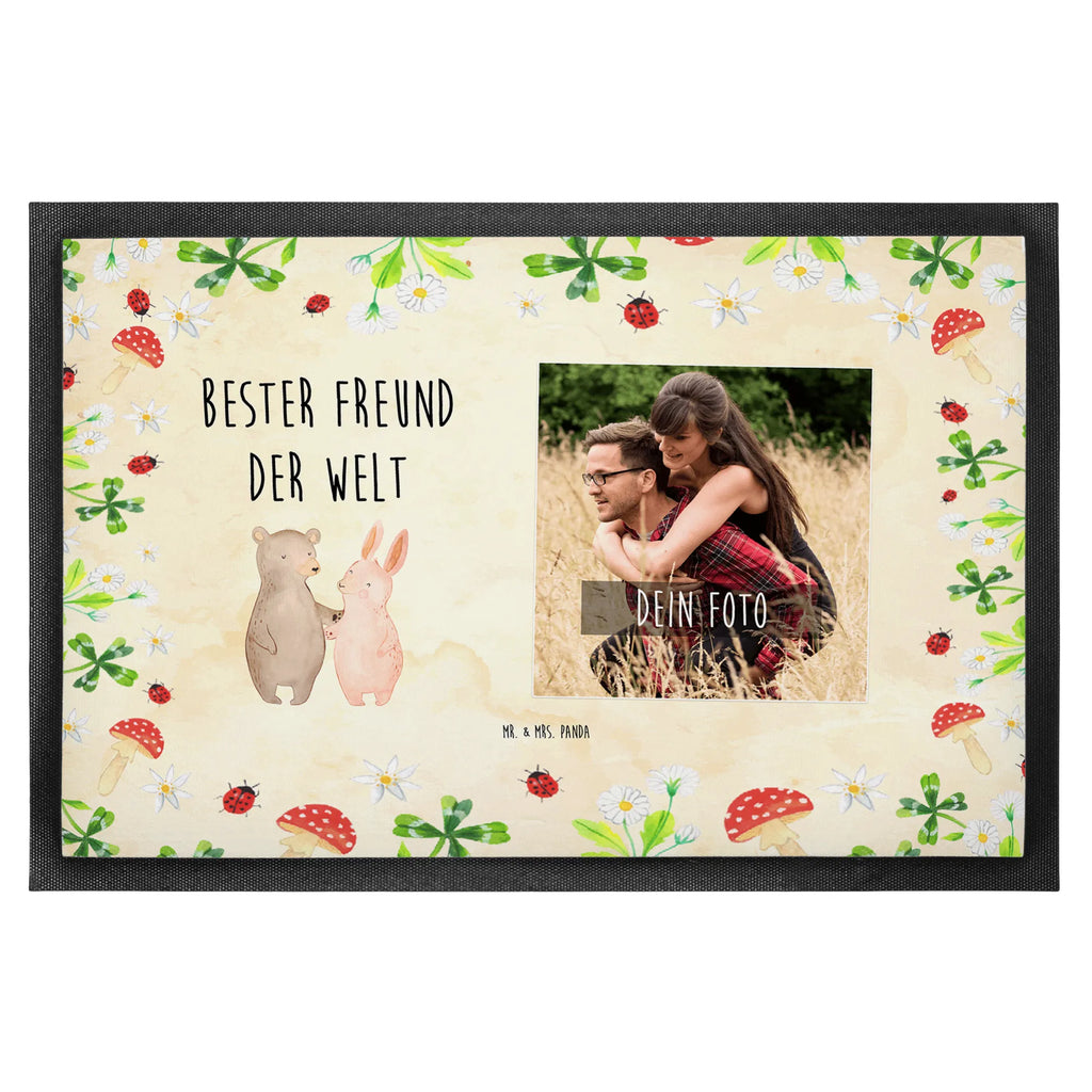 Personalized Photo Doormat Hare best friend in the world Personalisierte Foto Fußmatte, für, Dankeschön, Geschenk, Schenken, Geburtstag, Geburtstagsgeschenk, Geschenkidee, Danke, Bedanken, Mitbringsel, Freude machen, Geschenktipp, Freund, Mann, Ehemann, Kumpel, Bro, Lebensgefährte, Partner, Lieblingsmensch, Liebe, Herz, Love