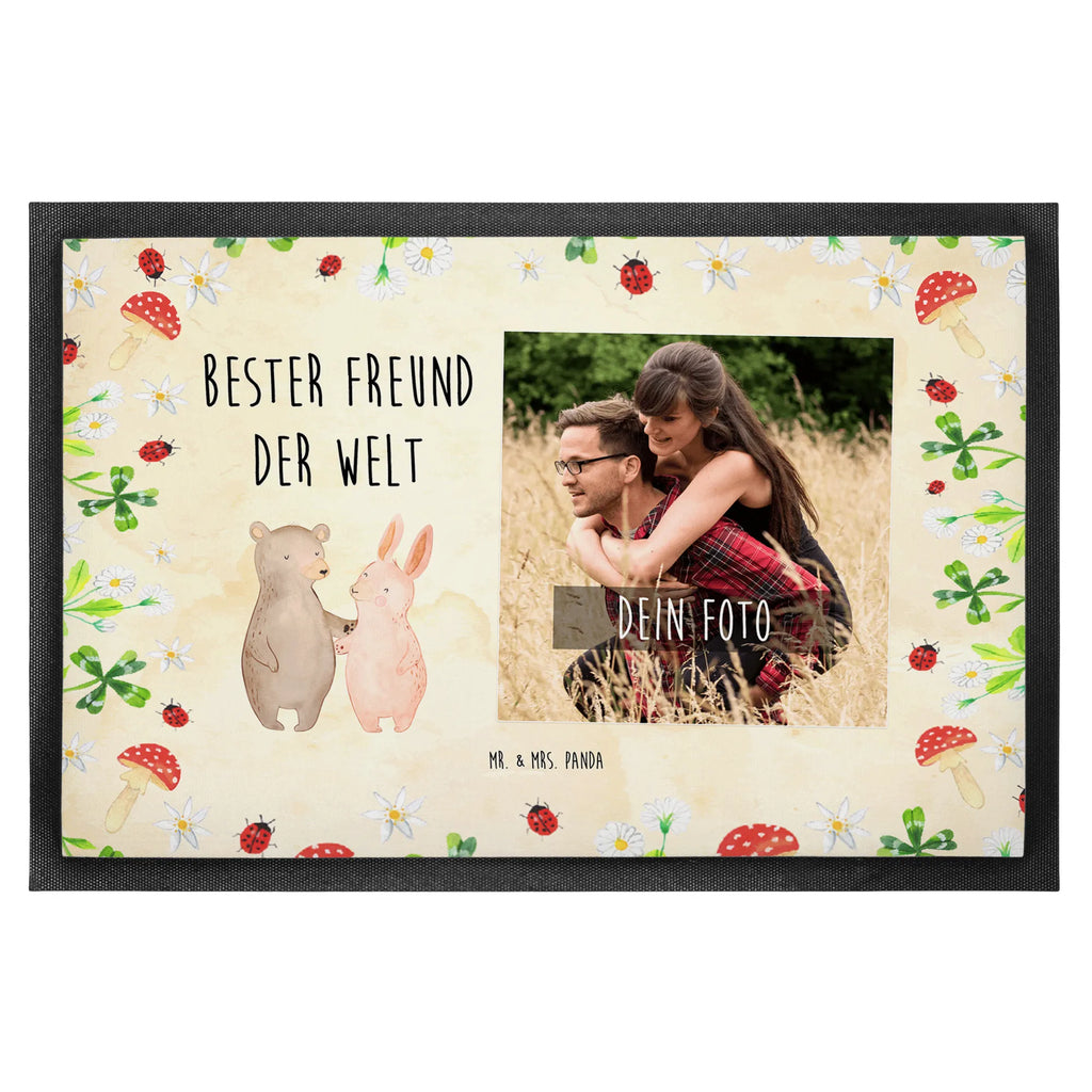 Personalized Photo Doormat Hare best friend in the world Personalisierte Foto Fußmatte, für, Dankeschön, Geschenk, Schenken, Geburtstag, Geburtstagsgeschenk, Geschenkidee, Danke, Bedanken, Mitbringsel, Freude machen, Geschenktipp, Freund, Mann, Ehemann, Kumpel, Bro, Lebensgefährte, Partner, Lieblingsmensch, Liebe, Herz, Love