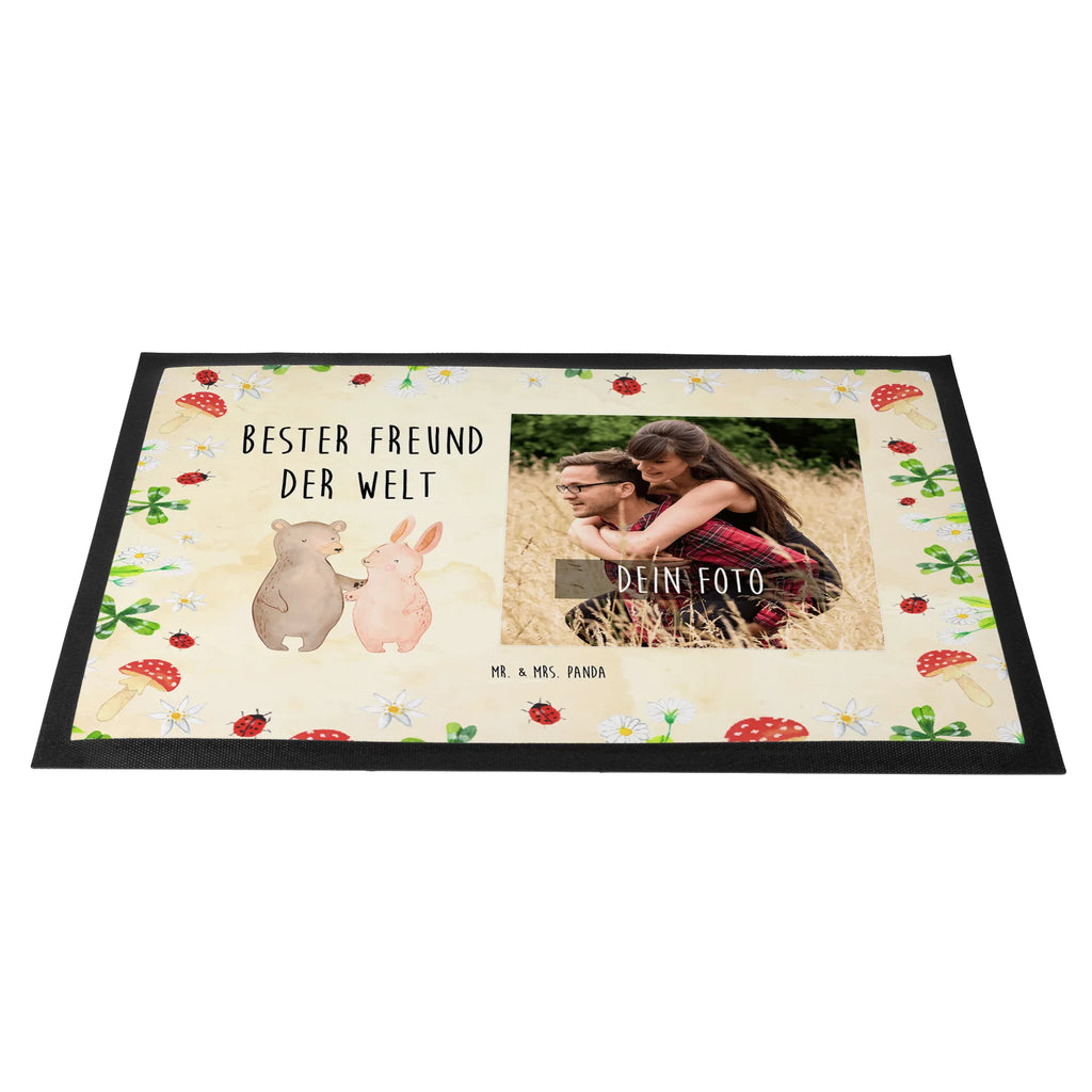 Personalized Photo Doormat Hare best friend in the world Personalisierte Foto Fußmatte, für, Dankeschön, Geschenk, Schenken, Geburtstag, Geburtstagsgeschenk, Geschenkidee, Danke, Bedanken, Mitbringsel, Freude machen, Geschenktipp, Freund, Mann, Ehemann, Kumpel, Bro, Lebensgefährte, Partner, Lieblingsmensch, Liebe, Herz, Love
