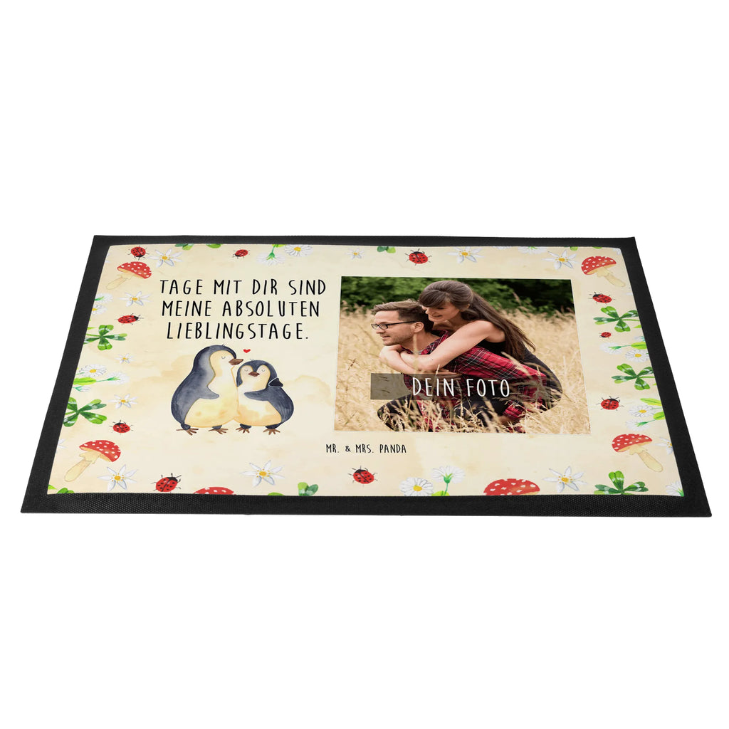 Personalized Photo Doormat Penguin embrace Personalisierte Foto Fußmatte, Pinguin, Liebe, Liebespaar, Liebesbeweis, Liebesgeschenk, Verlobung, Jahrestag, Hochzeitstag, Hochzeit, Hochzeitsgeschenk