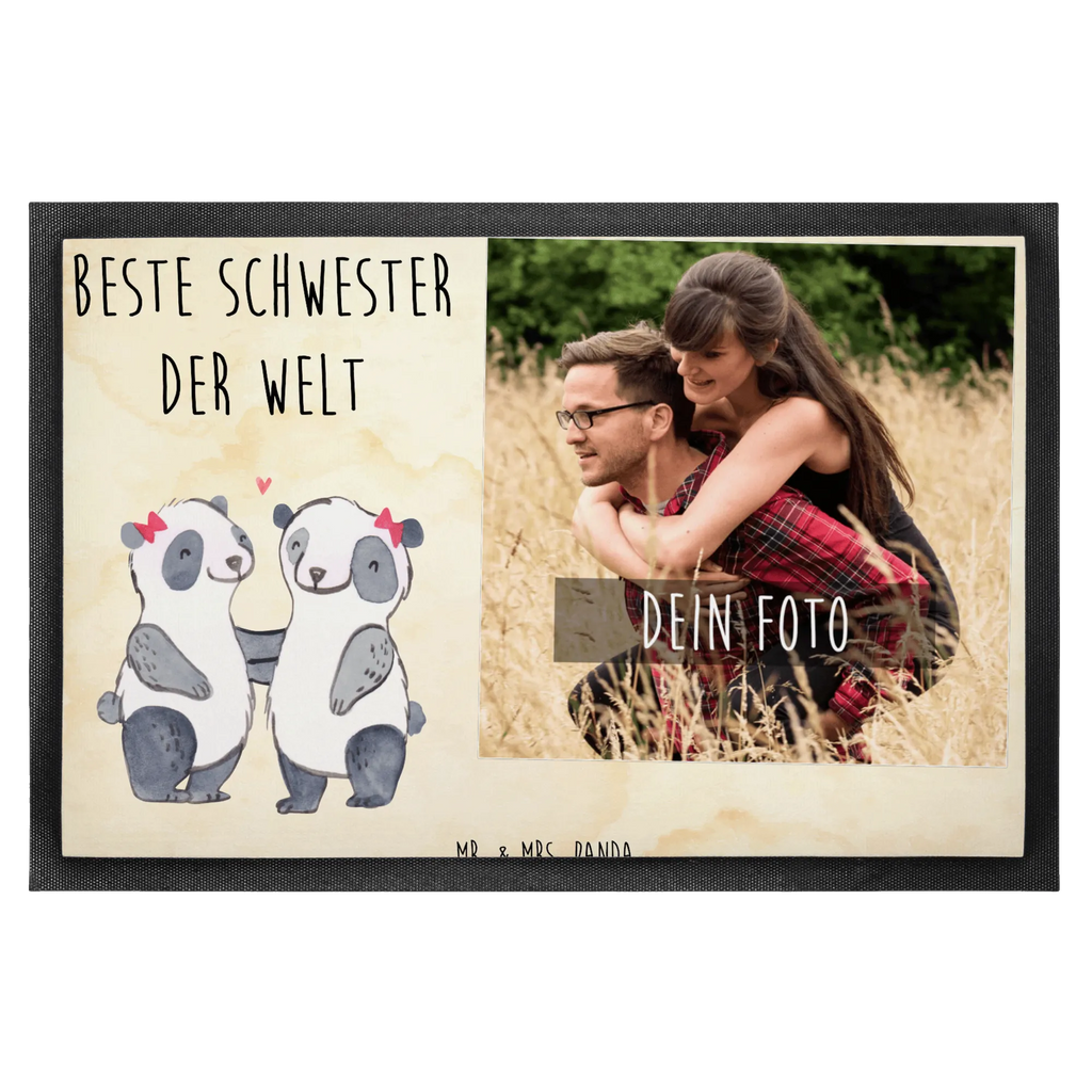 Personalized Photo Doormat panda best sister in the world Personalisierte Foto Fußmatte, für, Dankeschön, Geschenk, Schenken, Geburtstag, Geburtstagsgeschenk, Geschenkidee, Danke, Bedanken, Mitbringsel, Freude machen, Geschenktipp, Liebe, Beste, Schwesterherz, Kleinigkeit, Geschwister, Tochter, Familie, Sister, Schwestern, Kinder, Schwester