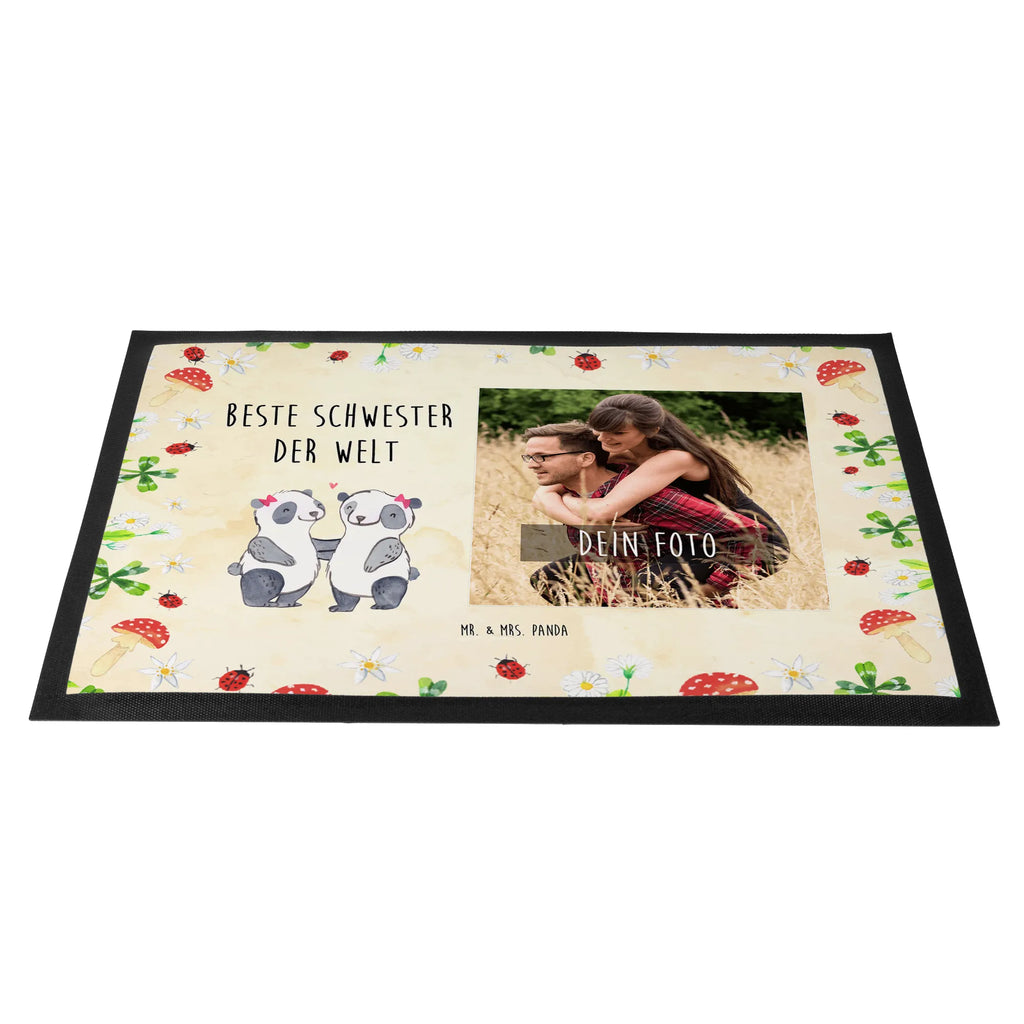 Personalized Photo Doormat panda best sister in the world Personalisierte Foto Fußmatte, für, Dankeschön, Geschenk, Schenken, Geburtstag, Geburtstagsgeschenk, Geschenkidee, Danke, Bedanken, Mitbringsel, Freude machen, Geschenktipp, Liebe, Beste, Schwesterherz, Kleinigkeit, Geschwister, Tochter, Familie, Sister, Schwestern, Kinder, Schwester
