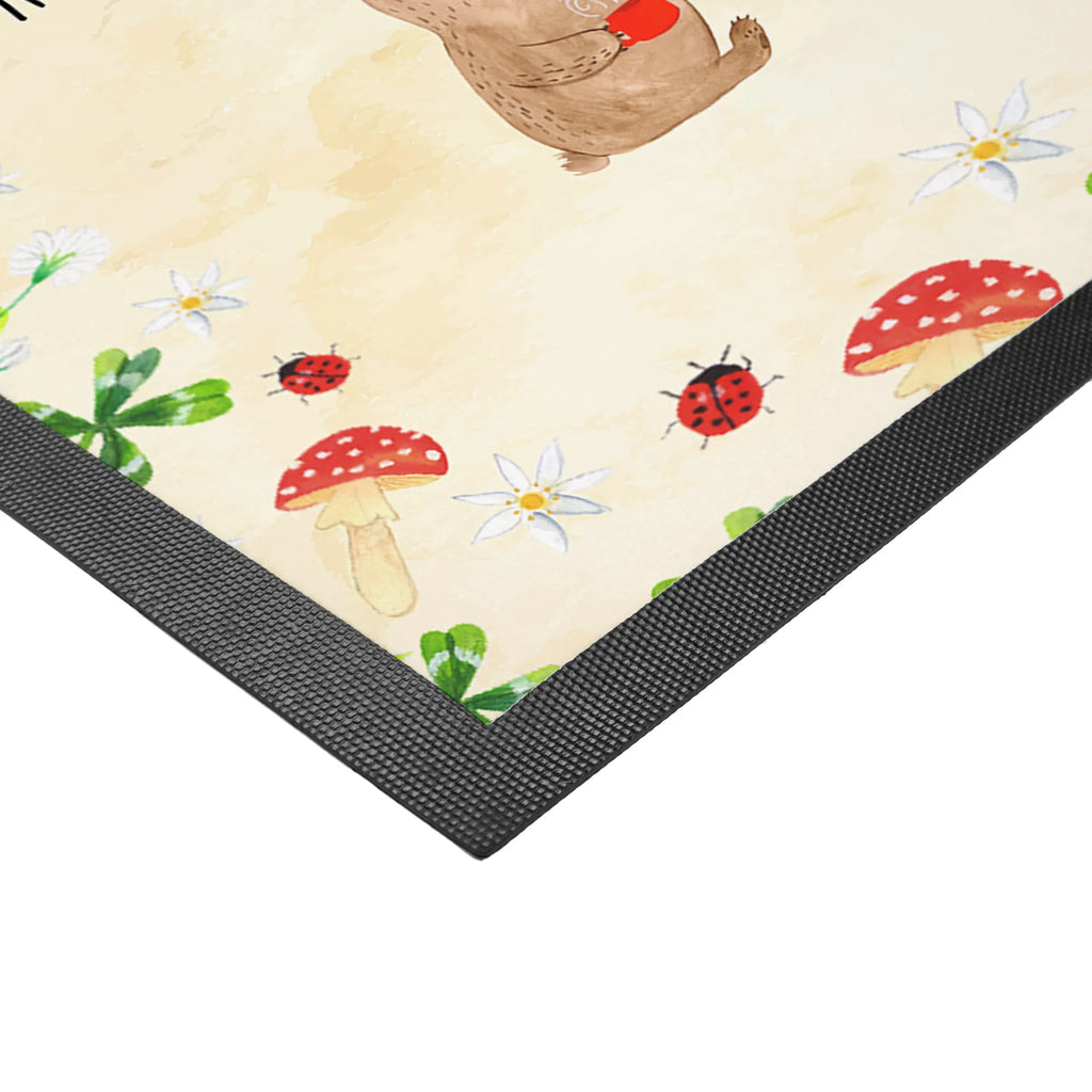 Personalized Photo Doormat bear morning coffee Personalisierte Foto Fußmatte, Liebe, Partner, Freund, Freundin, Ehemann, Ehefrau, Heiraten, Verlobung, Heiratsantrag, Liebesgeschenk, Jahrestag, Hocheitstag, Valentinstag, Geschenk für Frauen, Hochzeitstag, Mitbringsel, Geschenk für Freundin, Geschenk für Partner, Liebesbeweis, für Männer, für Ehemann