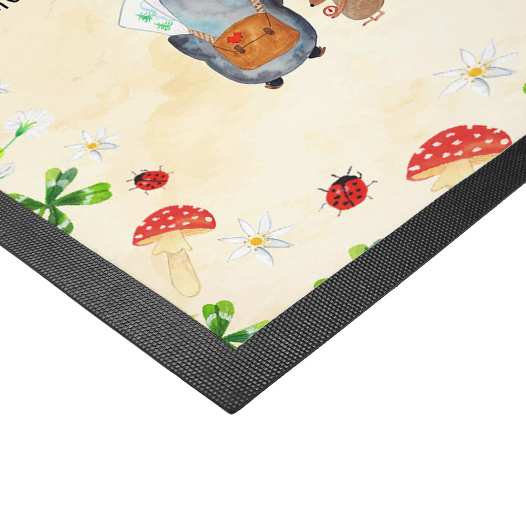 Personalized Photo Doormat Penguin & Mouse Hiker Personalisierte Foto Fußmatte, Pinguin, Pinguine, Abenteurer, Abenteuer, Roadtrip, Ausflug, Wanderlust, wandern