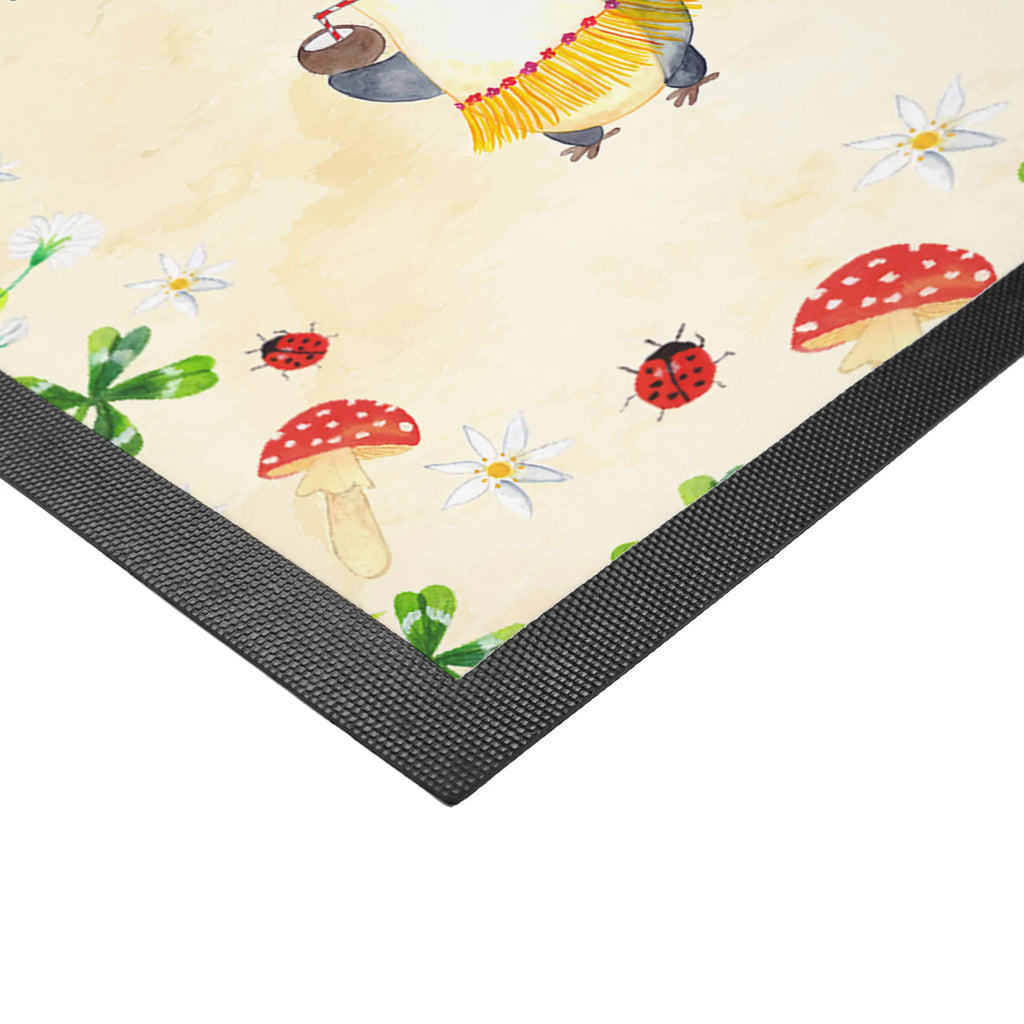 Personalized Photo Doormat Penguin coconut Personalisierte Foto Fußmatte, Pinguin, Aloha, Hawaii, Urlaub, Kokosnuss, Pinguine