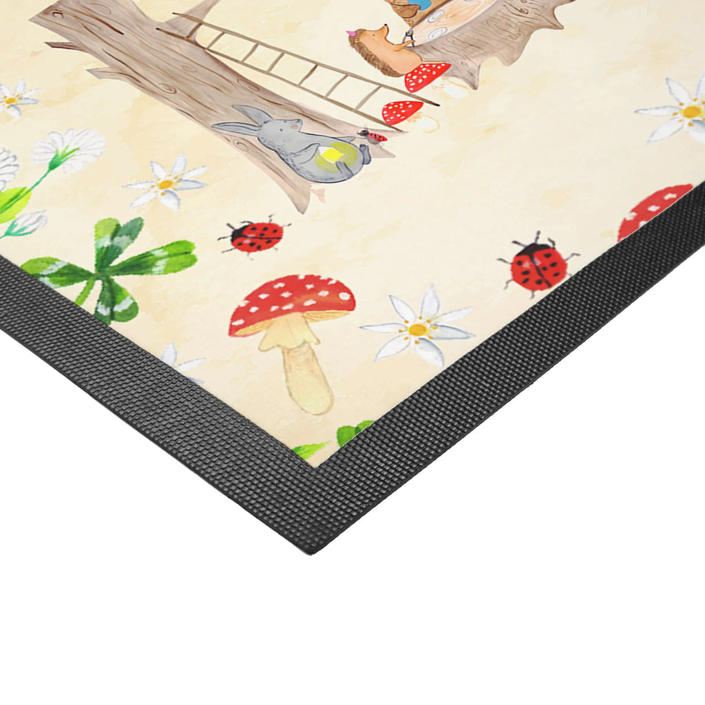 Personalized Photo Doormat forest animals picnic Personalisierte Foto Fußmatte, Tiermotive, Gute Laune, lustige Sprüche, Tiere, Igel, Fuchs, Waldtiere, Eichhörnchen, Hase, Wald, Picknick, Maus