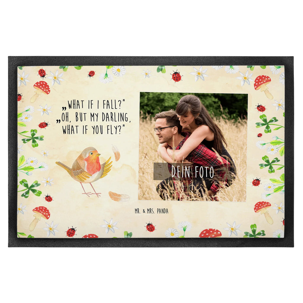 Personalisierte Foto Fußmatte Rotkehlchen Federn Personalisierte Foto Fußmatte, Tiermotive, Gute Laune, lustige Sprüche, Tiere, Motivation Sprüche, Spruch Motivation, Rotkehlchen, Motivationsbilder, What if i fall, Vogel, Spruch Mut, fliegen