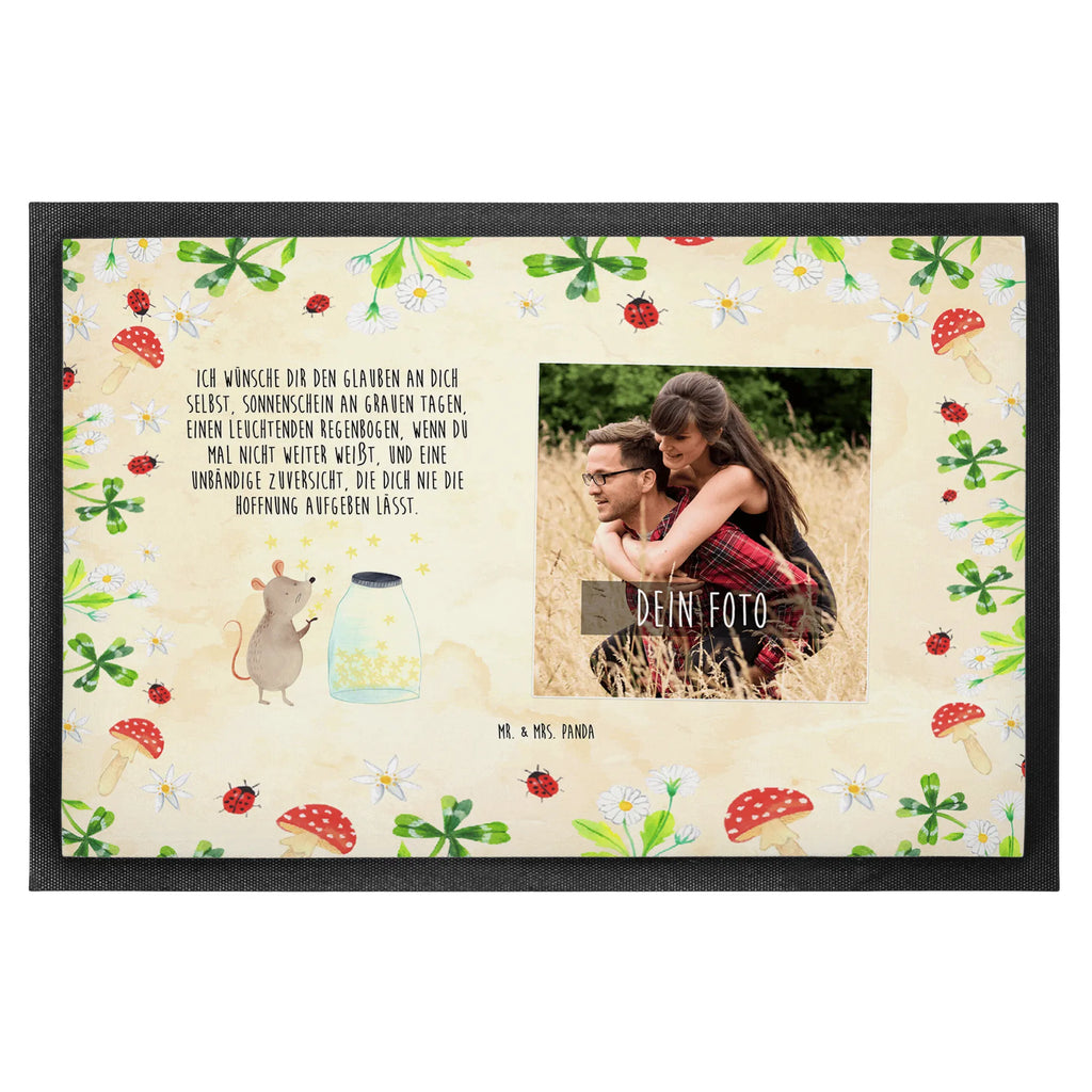 Personalized Photo Doormat Mouse Stars Personalisierte Foto Fußmatte, Tiermotive, Gute Laune, lustige Sprüche, Tiere, Maus, Sterne, Wunsch, Kind, Taufe, Taufgeschenk, Geburt, Schwangerschaft, erstes Kind, Kindergeburtstag, Geburtstag, Hoffnung, Träume