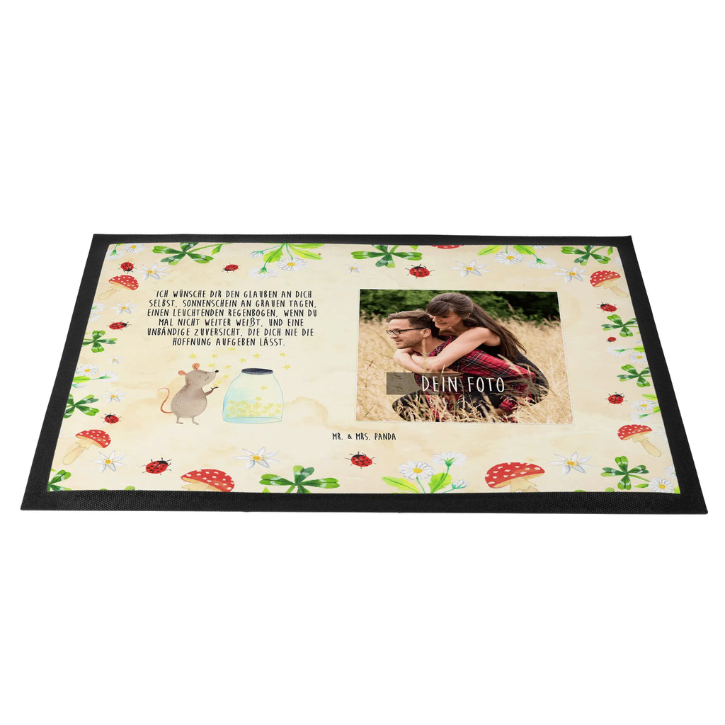 Personalized Photo Doormat Mouse Stars Personalisierte Foto Fußmatte, Tiermotive, Gute Laune, lustige Sprüche, Tiere, Maus, Sterne, Wunsch, Kind, Taufe, Taufgeschenk, Geburt, Schwangerschaft, erstes Kind, Kindergeburtstag, Geburtstag, Hoffnung, Träume