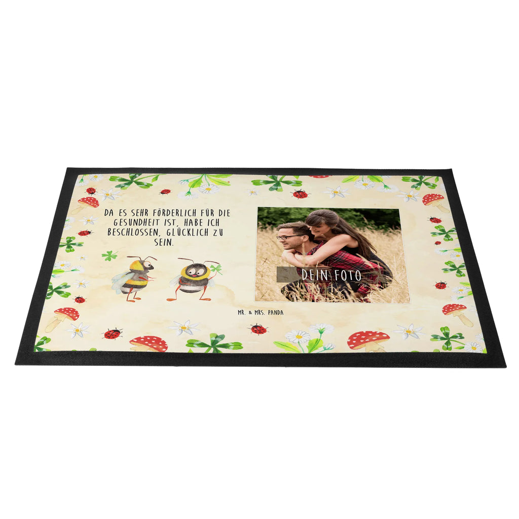 Personalized Photo Doormat bumblebees shamrock Personalisierte Foto Fußmatte, Tiermotive, Gute Laune, lustige Sprüche, Tiere, Hummel, Biene, Spruch positiv, Biene Deko, Spruch schön, glücklich sein, glücklich werden, Spruch fröhlich