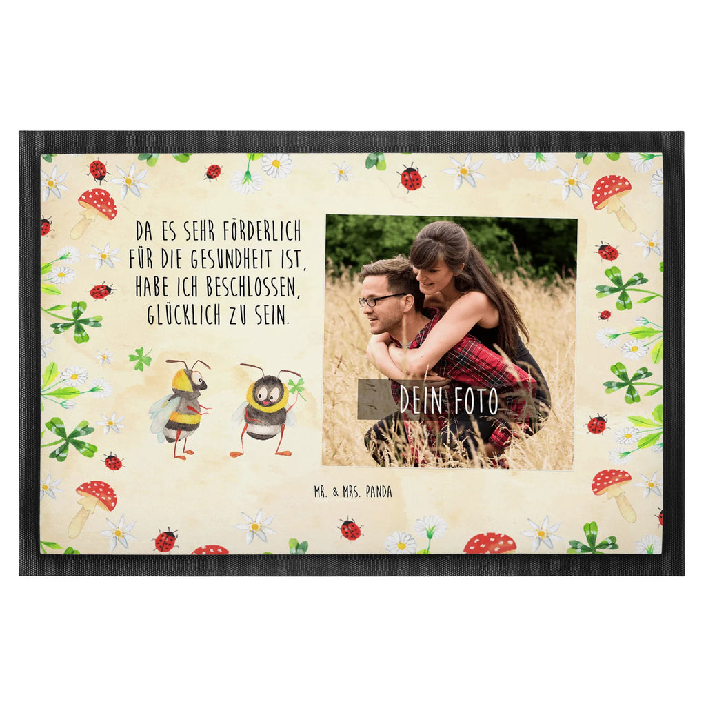 Personalized Photo Doormat bumblebees shamrock Personalisierte Foto Fußmatte, Tiermotive, Gute Laune, lustige Sprüche, Tiere, Hummel, Biene, Spruch positiv, Biene Deko, Spruch schön, glücklich sein, glücklich werden, Spruch fröhlich